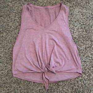 Lululemon tie up crop top